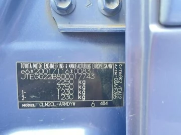 Авто Toyota Avensis Verso 2005 № 7688964