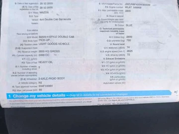 Авто Mazda Bt-50 2006 № 7923082