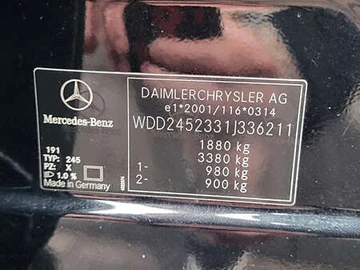 Авто Mercedes B-Class 2007 № 8012416