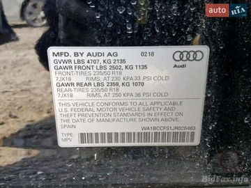 Авто Audi Q3 2018 № 8063082