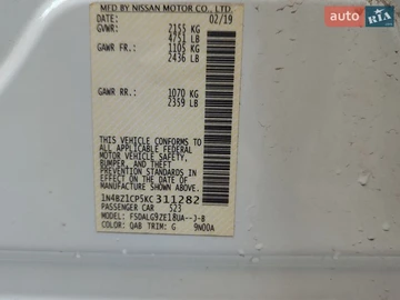 Авто Nissan Leaf 2019 № 8658033