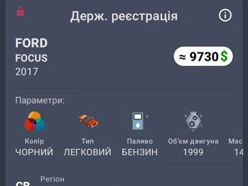 Авто Ford Focus 2017 № 8568077