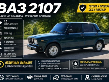 Авто ВАЗ 2107 2006 № 8763530