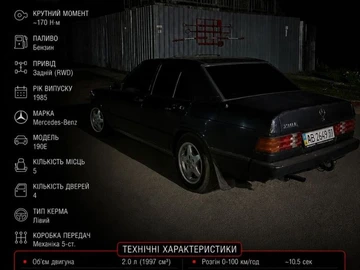 Авто Mercedes 190 1985 № 8766199