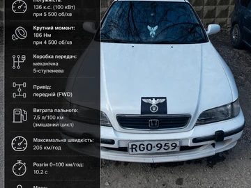 Авто Honda Accord 1996 № 8827025